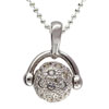 Rolling Ball With Cz Stones Pendant