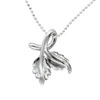 Sterling Silver Autumn Leaf Pendant
