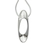 Sterling Silver Elongated Oval Pendant