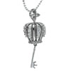  Sterling   Silver  Royal Crown Cz Pendant