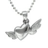 Sterling Silver Flying Heart Pendant