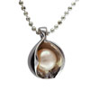 Sterling Silver Faux Pearl Pendant