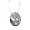  Sterling   Silver  Merry Christmas Dove Pendant
