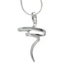 Sterling Silver Ribbon Swirl Pendant