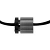 Sterling Silver Black And Silver Cylinder Pendant