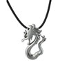 Sterling Silver Dragon Serpent Pendant