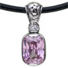 Pink Crystal 925 Sterling Silver Pendant