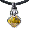 Topaz Crystal 925 Sterling Silver Pendant