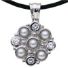 Crystal Flower 925 Sterling Silver Pendant PD_ST506_XML