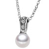 Clasp With April Birthstone Clear Crystal And Pearl Summer Pendants