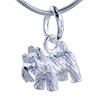 Silver Puppy Pendant Sterling