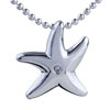Cute Silver Starfish Pendant Sterling