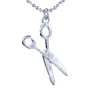 Silver Scissors Pendant Sterling