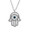 Diamond Accent Hamsa Hand Of Miriam Evil Eye Vintage Judaica  ... 