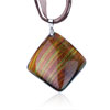Tan Fused Dichroic  Glass   Pendant 