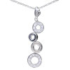 Strings Of Circles 925 Sterling Silver  Pendant 