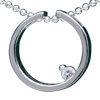 Round  Ring  925 Sterling Silver Pendant
