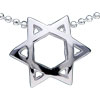 Overlapped Triangle 925 Sterling Silver Pendant