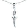 Ballet Girl 925  Sterling   Silver   Pendant 