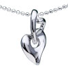 Elegant Heart 925 Sterling Silver Pendant