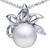 Pearl In Flower 925 Sterling Silver Pendant