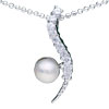 Pearl And Worm 925  Sterling   Silver   Pendant 
