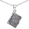 Holy Bible 925 Sterling Silver Pendant