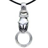 Snap Ring 925 Sterling Silver Pendant