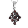 Ruby Red Cz  Diamond  Shape Pendant