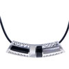 Carved Horn  925   Sterling   Silver   Pendant 