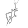 Sterling Silver Cz Decorative Pendant