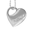 Sterling Silver Heart With Amour Pendant
