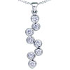 Crystal String 925  Sterling   Silver   Pendant 