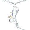 Pretty Flying Butterfly 925 Sterling Silver Pendant