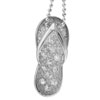 Clear Rhinestone Sandal Pendant