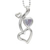 Cz Heart Triplet Pendant