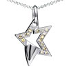 Five Pointed  Star  925 Sterling Silver Pendant PD_YW304