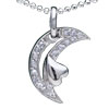 Star Moon 925 Sterling Silver Pendant