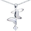 Crystal Butterfly 925 Sterling Silver Pendant