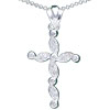 Flow Cross  925   Sterling   Silver   Pendant 