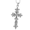 Fancy Floral Cross Pendant