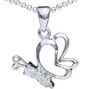Lifelike Butterfly 925 Sterling Silver Pendant