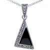  Unique  Triangle 925 Sterling Silver Pendant