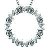 Clear Diamond Accent Ring Mom Pendant Necklace Love Mother 18"