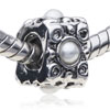 Natural Pearl Geometry European Beads