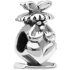 Praying Chubby Bunny Silver Plated Beads Charms Bracelets