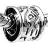 Mysterious Symbol Silver Plated European Beads