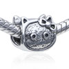 Hello Kitty Silver Plated European Beads
