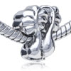 Chinese Cabbage Shaped Silver Plated European Beads