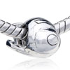 Nostalgia Cartoon Plane Silver Plated European Beads